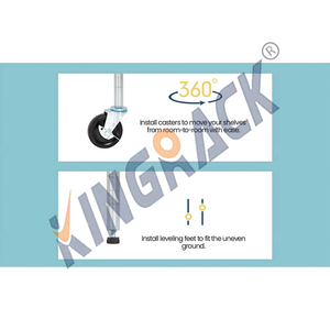 Étagère en fil métallique robuste de 42x18x72 pouces à 6 niveaux Organisateur de buanderie industrielle et étendoir Supports de stockage et étagères - Product Image 6