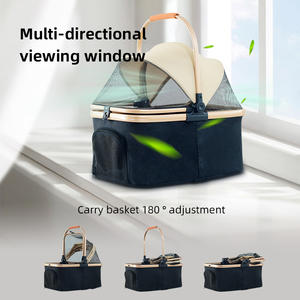 Trasportino per passeggino per animali domestici per <span class=keywords><strong>cani</strong></span> staccabile passeggino per <span class=keywords><strong>cani</strong></span> Pull carretto a doppio strato leggero a quattro ruote ammortizzatore popolare - Product Image 3