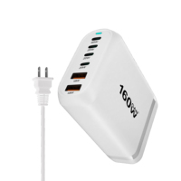 Produk penjualan terbaik 2025 160W PD GAN stasiun pengisi daya untuk Macbook Pro iPad ponsel pintar untuk Multi guna