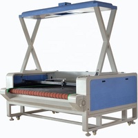 Machine de découpe laser haute productivité 100w/130w/150w vêtement/tissu/tissu 1610 1810 avec caméra CCD