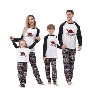 क्रिसमस की महिला परिवार के घर सूट लौगवेर बच्चों की कपास की नरम लंबी आस्तीन के लिए तैयार है - Product Image 5