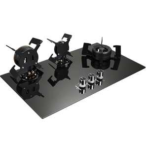 Dual-Purpose 5.2kw Sabaf <strong>Burner</strong> 3-Head Rotatable Household <strong>Gas</strong> Stove Popular Style <strong>Ceramic</strong> Surface LP <strong>Gas</strong> Iron Electric Source - Product Image 2