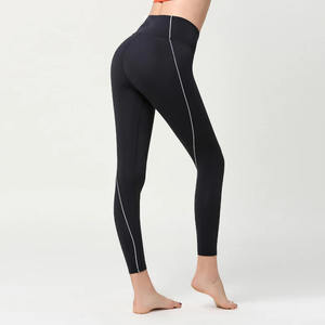 ヨガパンツ長袖ビッグバットジム用カスタムロゴカスタムアクティブウェアメーカーレギンスヨガスクラブパンツ - Product Image 4