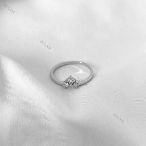 Dylam Women Ring Set Woman Adjustable Rings With Stone <b>Wedding</b> Couple Wholesale <b>Accessories</b> Sets for Girls Moissanite Gra - Product Image 5