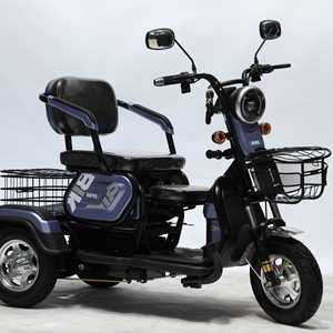 48V Electric 3-Wheel Streetbike Motorcycle Scooter for Adults and <b>Passengers</b> with Open Cab and 40-60km/h Speed - Product Image 1