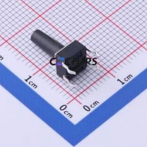 TS-1095PD-A155B2-D2 Tactile Switch Through hole-4P,6x6mm Switch Single Pole Single Throw Round Button 1.8N Through Hole - Product Image 2