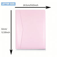 Porte-documents en cuir, organiseur, classeur A4 pour cartes de visite, documents juridiques, dossier d'entretien, bloc-notes format lettre inclus