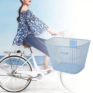 Cesta de bicicleta resistente y duradera, con placa de fijación con tornillos, accesorios para bicicleta antideformación de gran capacidad - Product Image 5