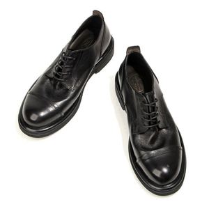 Chaussures de mariage à lacets carrées de créateur renommé, en cuir de vachette de qualité supérieure, durables, au design classique, antidérapantes et respirantes - Product Image 4