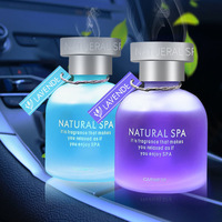 Rafraîchisseur d'air pour voiture Huile essentielle diffuseur de roseau Bouteille ronde en verre en stock