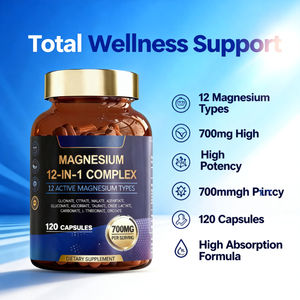 Complément de magnésium multi-formes |   700 mg par portion pour soutenir l'énergie et l'humeur, favoriser le bien-être quotidien - Product Image 1