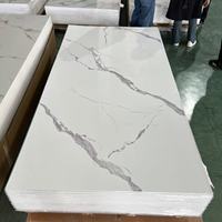 Lembaran PVC Anti Api Tahan UV Motif Marmer Tahan Air untuk Proyek Renovasi dan Dekorasi Dinding Kamar Mandi