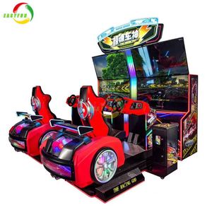เครื่องเกมขับรถ 55 นิ้ว 4 จอ แบบหยอดเหรียญ เครื่องจำลองการแข่งรถ วิดีโอเกมอาร์เคด - Product Image 4