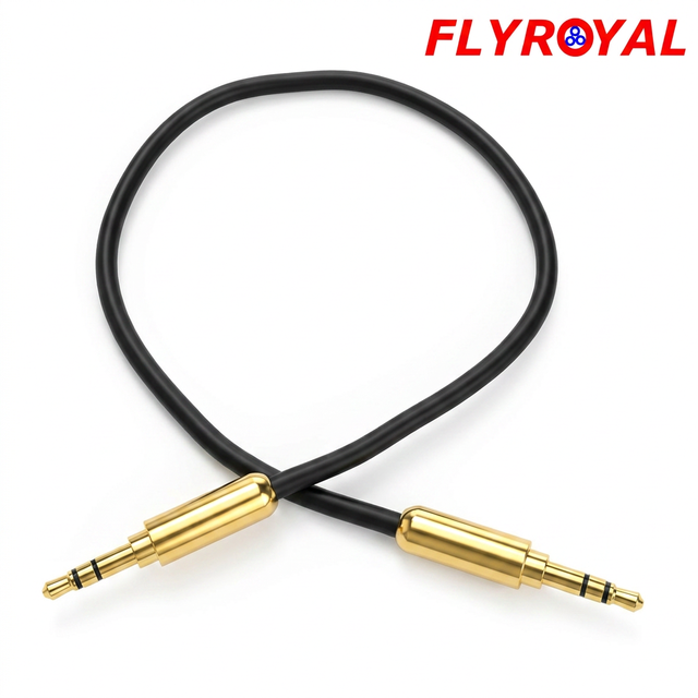 Gold Plated 3.5mm Stereo Male to Male Aux Cord Headphone Extension Cable Professional Audio Video Wiring Harness for Speaker