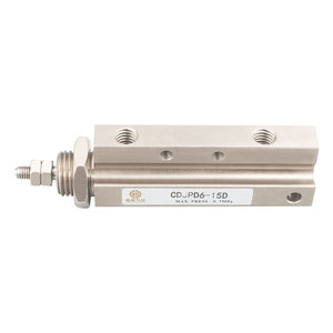 กระบอกลมนิวแมติก Cdjp6-15d แรงดันสูงสุด 0.7mpa ชิ้นส่วนอุตสาหกรรมระบบอัตโนมัติ - Product Image 2