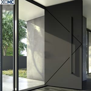 Porte pivotante en alliage d'aluminium de conception nouvelle, porte d'entrée antivol pour villa, porte de sécurité extérieure pour cour. - Product Image 2