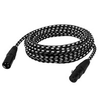 Connecteur de câble XLR mâle à femelle 3 broches d'usine OEM Blindage de gaine et de tresse en PVC pour microphone et câble DMX