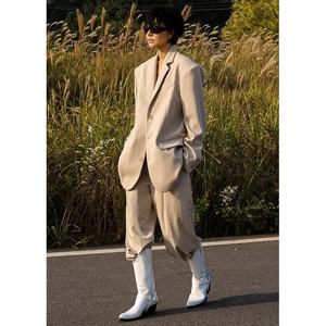 Conjunto <span class=keywords><strong>de</strong></span> chaqueta y pantalón <span class=keywords><strong>de</strong></span> talla grande con bolsillos delanteros, conjunto <span class=keywords><strong>de</strong></span> <span class=keywords><strong>traje</strong></span> con estampado <span class=keywords><strong>de</strong></span> silueta - Product Image 4