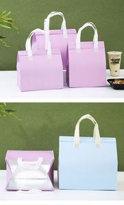 กระเป๋าเก็บความร้อนแบบไม่ทอสำหรับส่งอาหารและอาหารแบบกลับบ้าน ขนาด 24*24*15 ซม. ความจุ 1-3 ลิตร - Product Image 2