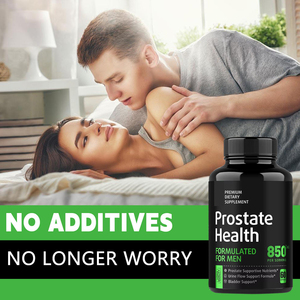 Capsules pour la prostate Health Formula Men's Prostate - Vegan, à base de palmier nain, 60 unités, 2 prises quotidiennes pour la santé des hommes adultes. - Product Image 4
