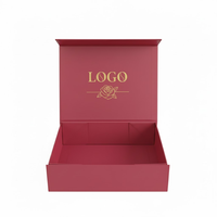Nouvelle boîte cadeau rigide en carton de luxe à logo personnalisé, grand format, doublée d'une éponge, avec lamination mate, magnétique, pliable, vente chaude