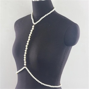 Nouveau luxe <span class=keywords><strong>perle</strong></span> corps chaîne Bikini collier <span class=keywords><strong>dos</strong></span> chaîne taille chaîne Sexy plage accessoires bijoux - Product Image 3