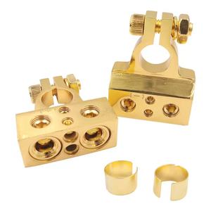 Conectores de terminal de batería de <span class=keywords><strong>coche</strong></span> de aleación de 12-48V calibre 0/2/4/8 AWG abrazaderas de terminal de batería Negativo Positivo cabezales de batería de Audio de <span class=keywords><strong>coche</strong></span> - Product Image 2