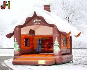 <span class=keywords><strong>Maison</strong></span> gonflable de Noël pour sauter dans la neige Winter World Bouncy Moonwalk - Product Image 2