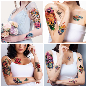 Tatuaje <span class=keywords><strong>Temporal</strong></span> Personalizado Kemeng WS-002, No Tóxico, Ecológico, de Papel, con Diseño de Flor Roja para Mujer, Resistente al Agua, Impreso, de Larga Duración - Product Image 3