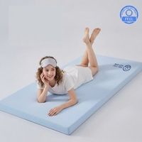 Surmatelas en mousse à mémoire de forme pour lit simple, double ou king size, roulé, confortable, avec housse amovible, idéal pour chambre d'hôtel