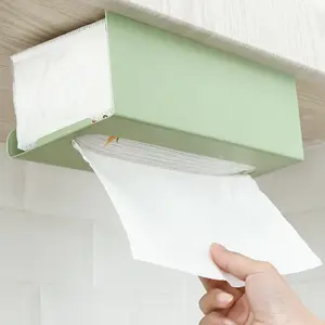 高品质纸巾架厨房壁挂卫生纸收纳架无穿孔卫生间收纳架