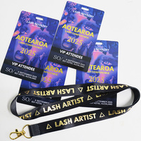 Cordons de cou personnalisés Kofei avec cartes PVC imprimées découpées sur mesure pour événements, conférences, badges professionnels et d'exposition