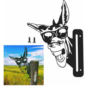 Estaca de Metal para granja de jardín, decoración de vaca oxidada/Tigre/perro/orangután/caballo - Product Image 4