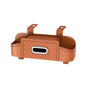 Caja de almacenamiento para respaldo de asiento de coche con bolsa colgante, organizador multifuncional, 4-7 compartimentos, impermeable, para decoración interior del coche - Product Image 4