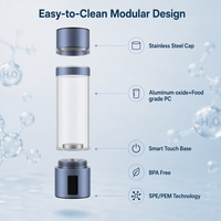 Bouteille d'eau hydrogénée portable, générateur, filtre, ioniseur, bouteille d'eau hydrogénée de haute qualité