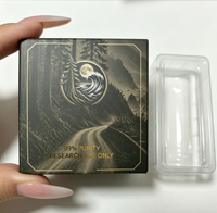 Boîte en carton personnalisée avec logo pour flacon en verre de plusieurs tailles, plateau intérieur en plastique, autocollants imprimés sur mesure et manuel d'instructions