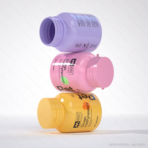 80ml Custom Plastic Capsule Vitamin Container <b>Pill</b> Packaging Medicine <b>Bottle</b> with Childproof Cap - Product Image 3