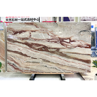 Luxe Lumière Transparent Naturel Translucide Pierre Marbre Bleu Grandes Dalles Panneau Mural Moderne pour Comptoirs De Cuisine Salon