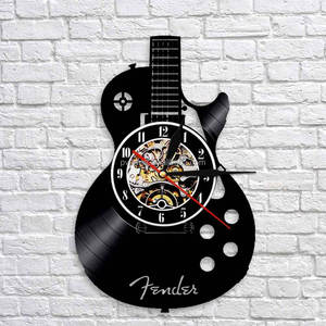 Kit de batterie 3D Horloge murale en vinyle Design creux créatif Musique Cool Reloj De Pared <span class=keywords><strong>Chambre</strong></span> Décor à la maison Discothèque Cadeaux uniques pour les garçons - Product Image 2