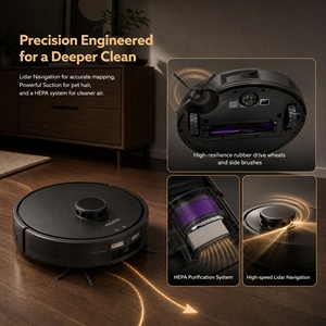 Robot Aspirador con Estación de Autovaciado, Navegación Lidar, Fuerte Succión para Pelo de Mascotas y Limpieza Profunda del Hogar - Product Image 5