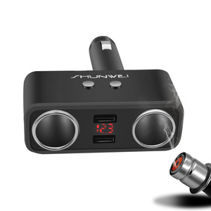 Meilleure vente adaptateur chargeur de voiture 12-24V prise allume-cigare avec interrupteurs - Product Image 1