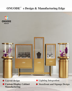 High Quality Stainless Steel Tempered Glass Jewelry Display Cabinet | Luxury <b>Watch</b> Showcase Counter LED Lights Customizable Size - Product Image 5