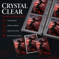 Protège-cartes personnalisés à haute transparence, bords scellés, souples et lisses, imprimés avec motifs de jeu, avec emballage OEM/ODM pour cartes TCG