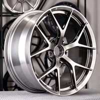 Rines Forjados CF de 2/3 Piezas, 17, 18, 19, 20 Pulgadas, Cromados/Pulidos, con Borde Escalonado Profundo, 5x114.3, 5x120, Compatibles con 350Z, G35, Supra, RX7