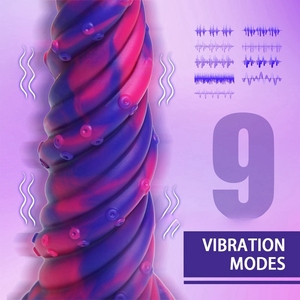 C.h.a.n.e.l большой дилдо анальная пробка Беспроводной удаленный Осьминог щупальца Вибрирующая Анальная пробка секс-машина массажер простаты игрушка для взрослых - Product Image 2