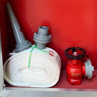 Armoire d'incendie intérieure avec ensemble d'équipement de lutte contre l'incendie, dérouleur de tuyau et boîte à incendie, modèle personnalisable