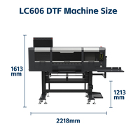 Nouvelle imprimante DTF automatique de haute qualité avec tête Epson, largeur 60 cm, compatible avec film PET, garantie 1 an pour l'impression sur t-shirts