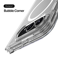 Coque magnétique transparente HD pour iPhone Ultra/Fold, protection antichoc en PC rigide et TPU souple, coque transparente de protection