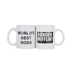 Tasse à café avec Dunder Mifflin The Office-World Best Boss 11 Oz Funny Ceramic Coffee/Tea/Cocoa Mug Unique Office Gift - Product Image 1