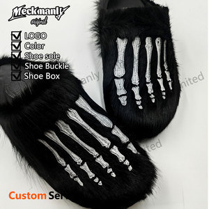 Pantuflas de Felpa Personalizadas con Bordado, Sandalias Cálidas para Hombre - Product Image 2